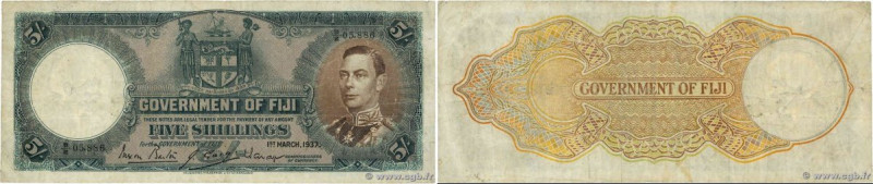 Country : FIJI 
Face Value : 5 Shillings 
Date : 01 mars 1937 
Period/Province/B...