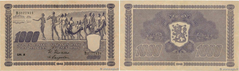 Country : FINLAND 
Face Value : 1000 Markkaa 
Date : 1945 
Period/Province/Bank ...