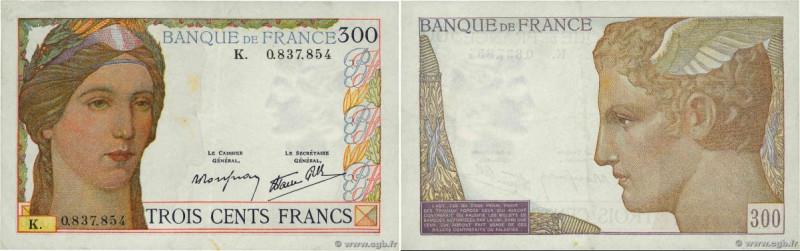 Country : FRANCE 
Face Value : 300 Francs 
Date : (06 octobre 1938) 
Period/Prov...