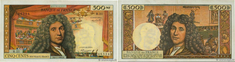 Country : FRANCE 
Face Value : 500 Nouveaux Francs MOLIÈRE 
Date : 08 janvier 19...