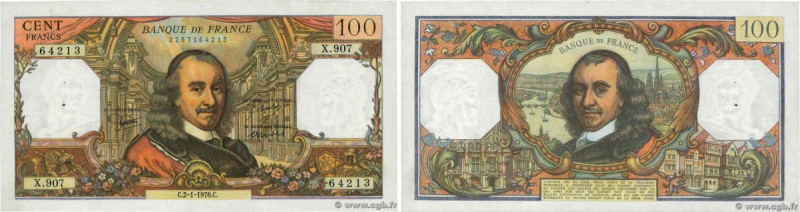 Country : FRANCE 
Face Value : 100 Francs CORNEILLE 
Date : 02 janvier 1976 
Per...