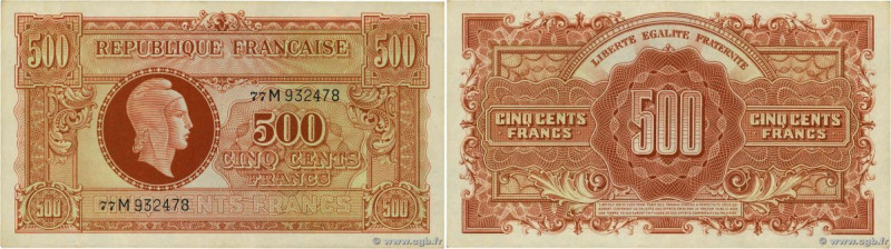 Country : FRANCE 
Face Value : 500 Francs MARIANNE fabrication anglaise 
Date : ...