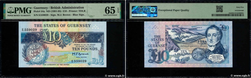 Country : GUERNSEY 
Face Value : 10 Pounds 
Date : (1991-1995) 
Period/Province/...