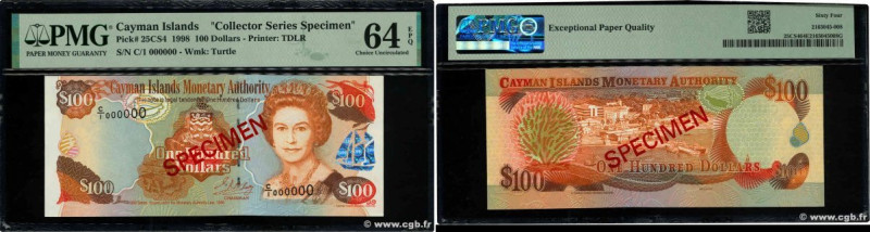 Country : CAYMAN ISLANDS 
Face Value : 100 Dollars Spécimen 
Date : 1998 
Period...