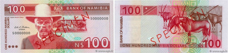 Country : NAMIBIA 
Face Value : 100 Namibia Dollars Spécimen 
Date : (1993) 
Per...