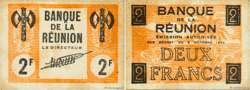 Country : REUNION ISLAND 
Face Value : 2 Francs type 1942 Francisque 
Date : 194...