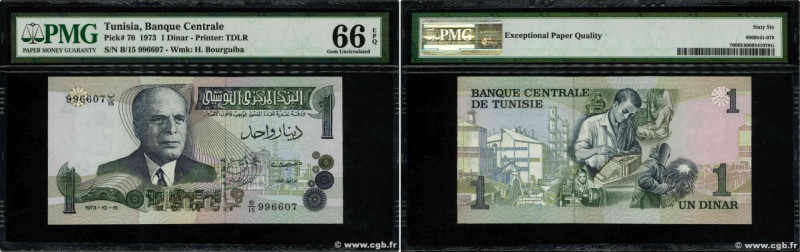 Country : TUNISIA 
Face Value : 1 Dinar 
Date : 15 octobre 1973 
Period/Province...