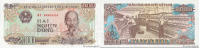 Country : VIETNAM 
Face Value : 2000 Dong Numéro spécial 
Date : 1988 
Period/Province/Bank : State Bank of Viet Nam 
Catalogue reference : P.107e 
Al...