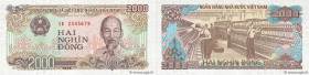 Country : VIETNAM 
Face Value : 2000 Dong Numéro spécial 
Date : 1988 
Period/Province/Bank : State Bank of Viet Nam 
Catalogue reference : P.107e 
Al...