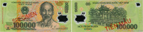Country : VIETNAM 
Face Value : 100000 Dong Spécimen 
Date : (2004-2023) 
Period/Province/Bank : State Bank of Viet Nam 
Catalogue reference : P.122s ...