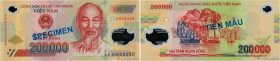 Country : VIETNAM 
Face Value : 200000 Dong Spécimen 
Date : (2006-2022) 
Period/Province/Bank : State Bank of Viet Nam 
Catalogue reference : P.123s ...