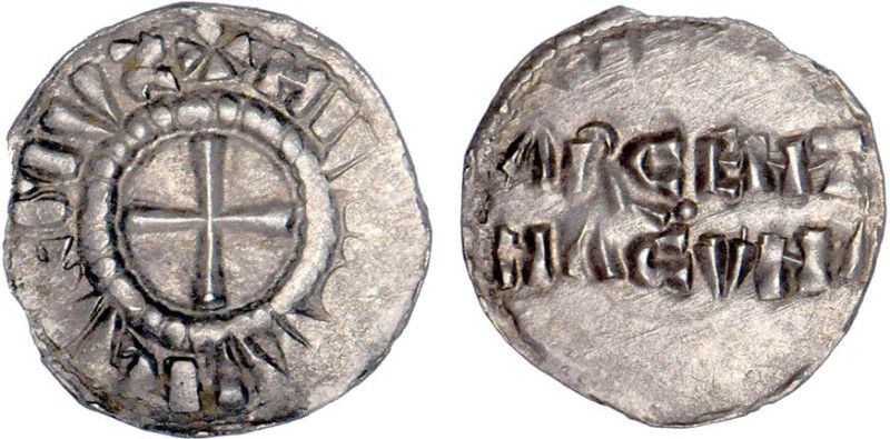 LOUIS l'Enfant (899-911)
Strasbourg : Denier
 - TTB 45 (TTB++)
Très Rare !! -...