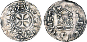 BERRI
Vicomté de Bourges, anonymes : Denier d'argent au temple tétrastyle
 - TTB 40 (TTB+)
Rare !


B 267, DF 663, P 40-15
BOURGES - ARGENT - 1...