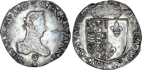 NAVARRE, royaume
Henri III (1572-1589) : Franc d'argent à l'écu, variété le buste plus petit
1580 - TTB 40 (TTB+)
Rare en l'état !


B 598, DF 1...