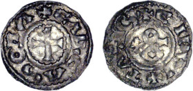 LANGUEDOC
Vicomté et évêché de Carcassonne, anonymes (Xe & XIe siècles) : Denier d'argent
 - TTB 40 (TTB+)
Très Rare !!


P 83-8v, DF 1513v
CAR...