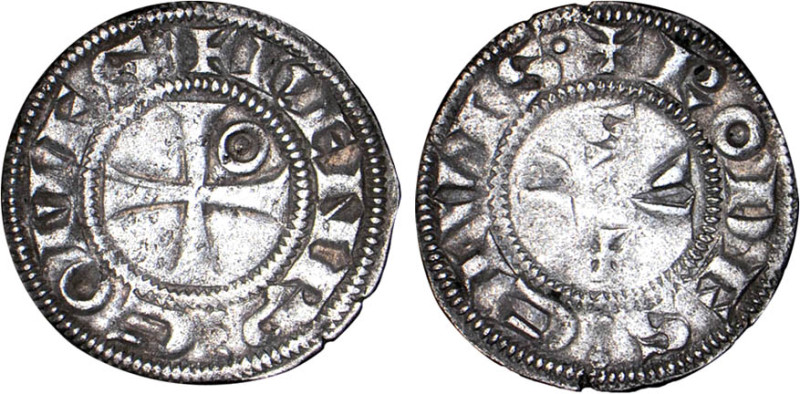 LANGUEDOC
Comté de Rodez, Henri II (1274-1302) : Denier d'argent, var. légende ...