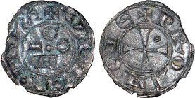PROVENCE
Comté de Forcalquier, Guillaume V de Sabran (1209-1250) : Denier d'argent
 - TTB 30 (TTB-)
Très Rare !!


B 803, DF 1726
FORCALQUIER -...