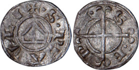 DAUPHINÉ
Evêché de St Paul-Trois Châteaux, anonymes (vers 1225-1250) : Obole
 - TTB 45 (TTB++)
Très Rare surtout en l'état !!


DF 2222, P 102-3...