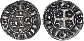 CHAMPAGNE
Archevêché de Reims, GuiIIaume Ier (1176-1202) : Denier d'argent, var. cantonements intervertis
 - TTB 40 (TTB+)
Assez Rare !


B 1792...