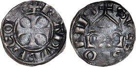 PICARDIE
Comté de Soissons, Raoul (1180) : Denier d'argent
 - TTB 35 (TTB)
Rare !


B 1897, P 151-13
SOISSONS - ARGENT - 0,97g
 --------------...
