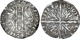 HAINAUT
Comté, Guillaume III de Bavière (1355-1389) : Plaque d'argent, variété
 - TTB 35 (TTB)
Rare surtout en l'état !


B 2130
 - ARGENT - 3,...