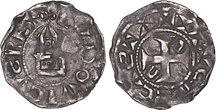 LOUIS VI le Gros (1108-1137)
Dreux : Obole, 1er type
 - TTB 40 (TTB+)
Très Ra...