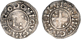 LOUIS VI le Gros (1108-1137)
Etampes : Denier, 5e type
 - TTB 35 (TTB)
Très Rare !!


D 105
ETAMPES - ARGENT - 1,06g
 ------------------------...