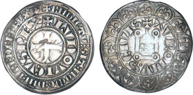 (St) LOUIS IX (1245/50-70)
Gros tournois, variété A/: +lvdovicvs.rex - R/: +tvronv.s.civis
 - TTB 30 (TTB-)
Rare !


D 190dv
 - ARGENT - 3,90g...