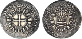 PHILIPPE IV le Bel (1285-1314)
Gros tournois à l'O rond, variété lis du haut accosté de 2 points
 - TTB 45 (TTB++)
Rare !! - légère faiblesse ........