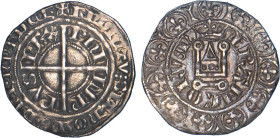 PHILIPPE VI de Valois (1328-1350)
Gros à la couronne, 1re émission
 - TTB 40 (TTB+)
Rare !


D 262
 - ARGENT - 2,39g
 ------------------------...