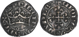 PHILIPPE VI de Valois (1328-1350)
Double parisis, 1er type
 - TTB 35 (TTB)
Rare !


D 266
 - BILLON - 1,10g
 ---------------------------------...