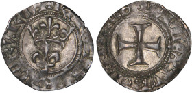 CHARLES VI le Bien aimé (1380-1422)
Double tournois, dit "niquet"
 - TTB 40 (TTB+)
Point 5e avers : Toulouse - Rare !


D 401
TOULOUSE - BILLON...