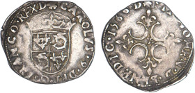 CHARLES IX Maximilien (1560-1574)
Sol parisis du Dauphiné
1566 Z - TTB 35 (TTB)
Très Rare !!


D 1084, GR1 416
GRENOBLE - ARGENT - 1,59g
 ----...