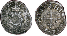 CHARLES IX Maximilien (1560-1574)
Liard au dauphin
1573 Z - TTB 35 (TTB)
Très Rare surtout en l'état !!


D 1092, GR1 408
GRENOBLE - BILLON - 1...