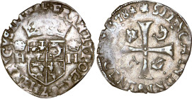 HENRI III (1574-1589)
Douzain du Dauphiné
1578 Z - TTB 35 (TTB)
Rare !


D 1143, GR1 472
GRENOBLE - BILLON - 2,24g
 --------------------------...