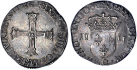 HENRI IV le Grand (1589-1610)
1/4 d'écu 5e type
1601 C - SUP 50 (SUP-)
Rare surtout en l'état !


D 1230, GR1 596-596A, KM# 28
SAINT-LÔ - ARGEN...