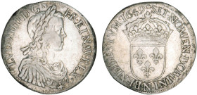 LOUIS XIV le Grand (1643-1715)
Écu blanc à la mèche longue
1649 N - TTB 35 (TTB)



DR 274, D 1469, GR 202, Dav# 3799, KM# 155
MONTPELLIER - AR...