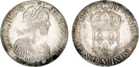 LOUIS XIV le Grand (1643-1715)
Écu blanc à la mèche longue
1652 M - TTB 30 (TTB-)
Rare !


DR 274, D 1469, GR 202, Dav# 3799, KM# 155
TOULOUSE ...