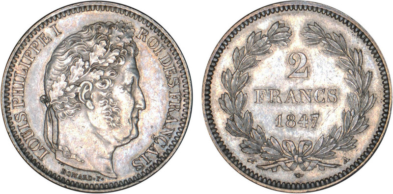 2 FRANCS
2 FRANCS Louis-Philippe I
1847 A - SUP 59 (SUP)



G 520, F 260, ...