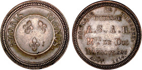 5 FRANCS
Médaille de visite de la Monnaie de Limoges, bronze - 32 mm
1814 - TTB 45 (TTB++)
Très Rare !!


VG 2369, M 799a
 - BRONZE - 14,85g
 ...