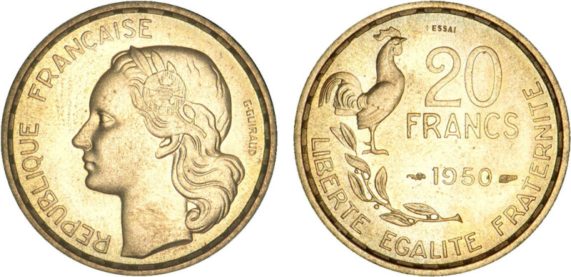 20 FRANCS
20 FRANCS type G. Guiraud
1950 - SPL 62 (SUP++)
ESSAI - Assez Rare ...