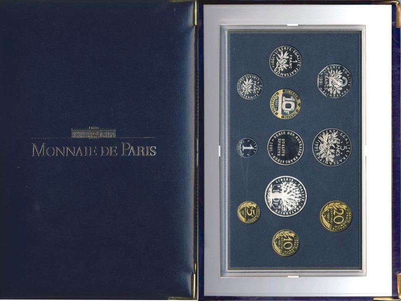 BOÎTIERS DE LA MONNAIE DE PARIS
Séries belle épreuve - flan bruni (BE)
1991 - ...