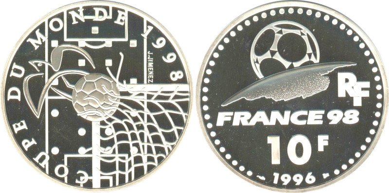 COUPE DU MONDE DE FOOTBALL
10 FRANCS Idéal du football
1996 - FDC 67 (FDC)
BE...