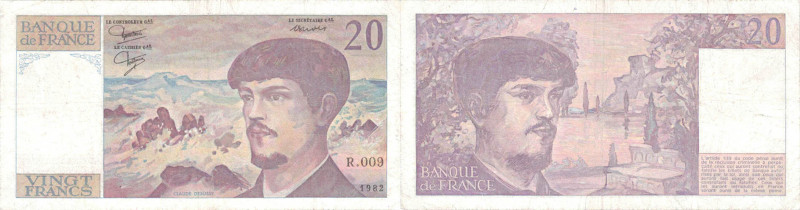 BANQUE DE FRANCE - XXe SIÈCLE
20 FRANCS (DEBUSSY)
1982 - TB 25 (TB++)
R.009, ...