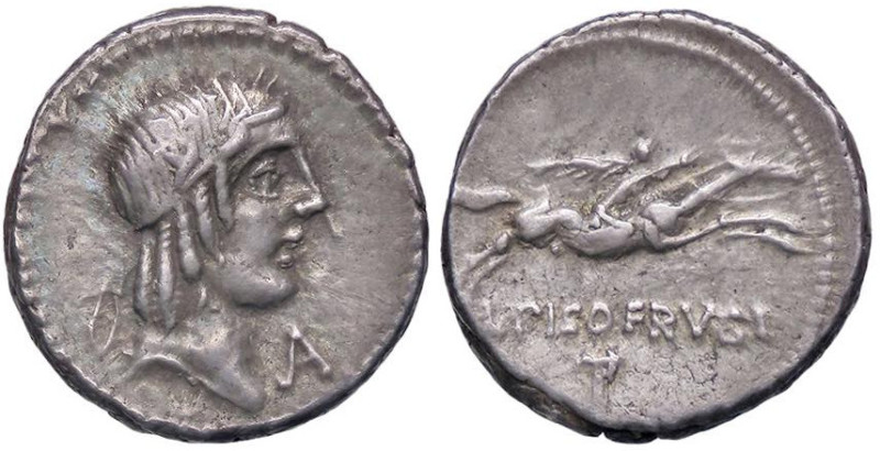 ROMANE REPUBBLICANE - CALPURNIA - L. Calpurnius Piso Frugi (90 a.C.) - Denario C...