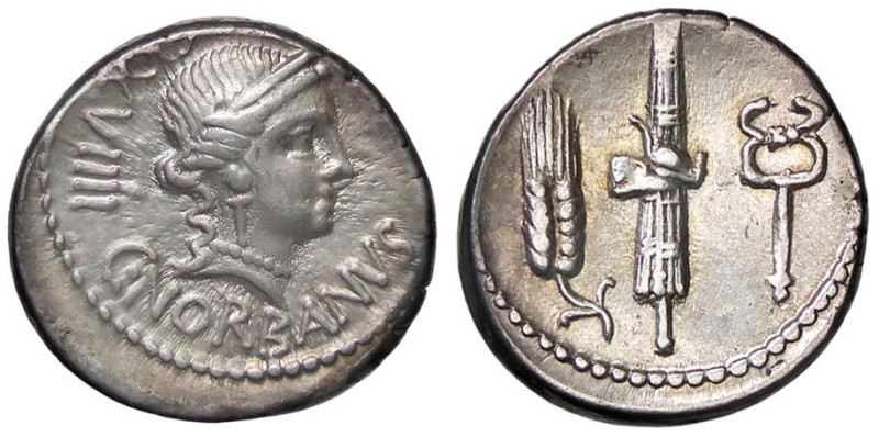 ROMANE REPUBBLICANE - NORBANA - C. Norbanus (83 a.C.) - Denario B. 2; Cr. 357/1b...