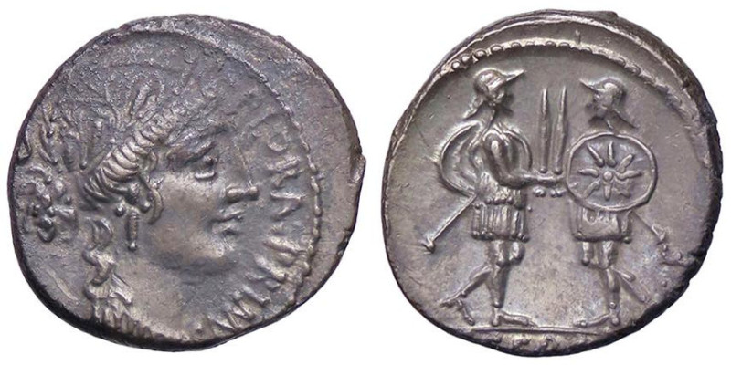 ROMANE REPUBBLICANE - SERVILIA - C. Servelius C. f. (57 a.C.) - Denario B. 15; C...