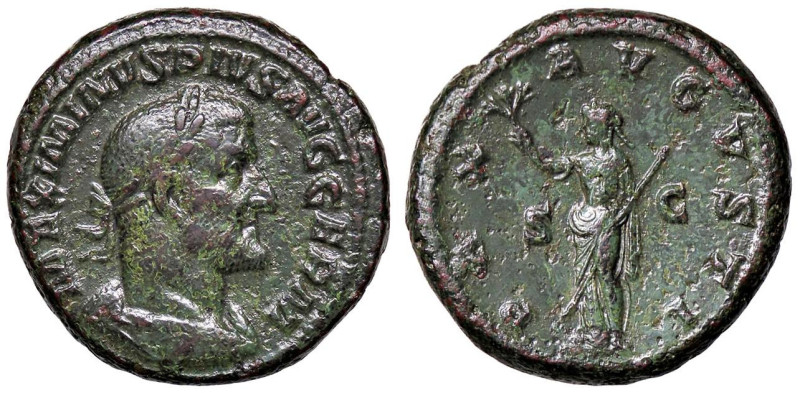 ROMANE IMPERIALI - Massimino I (235-238) - Asse C. 39; RIC 83 (AE g. 13,49) Ex I...
