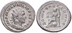 ROMANE IMPERIALI - Filippo I (244-249) - Antoniniano C. 169; RIC 44b (AG g. 3,89)
SPL+