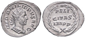 ROMANE IMPERIALI - Filippo I (244-249) - Antoniniano C. 39; RIC 60 (AG g. 3,91)
SPL+